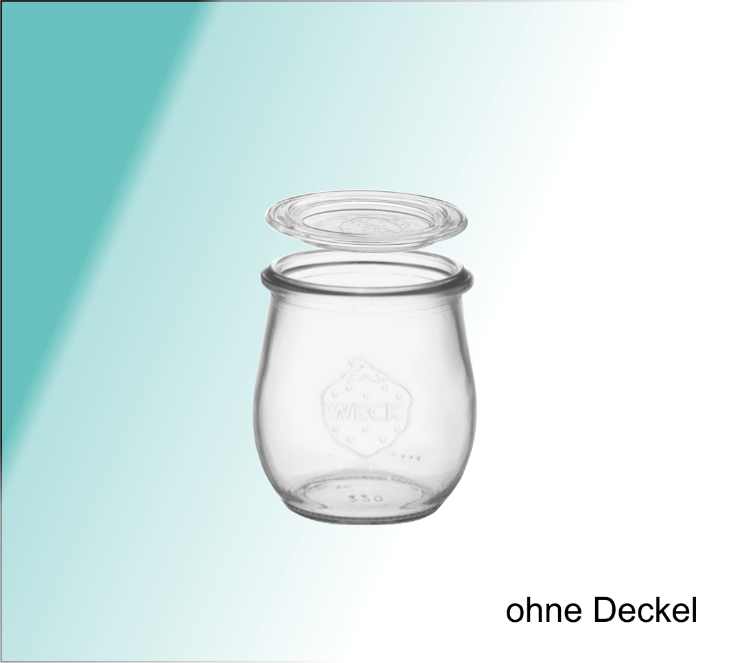 Food Glas "Weck" Tulpe  ohne Deckel 170 ml (36)